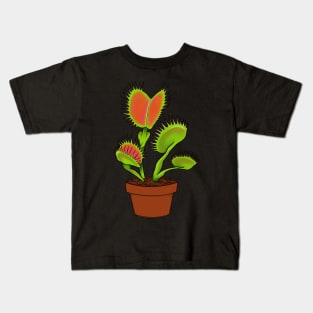 Dionaea Muscipula Venus Fly Trap House Plant Gift Kids T-Shirt